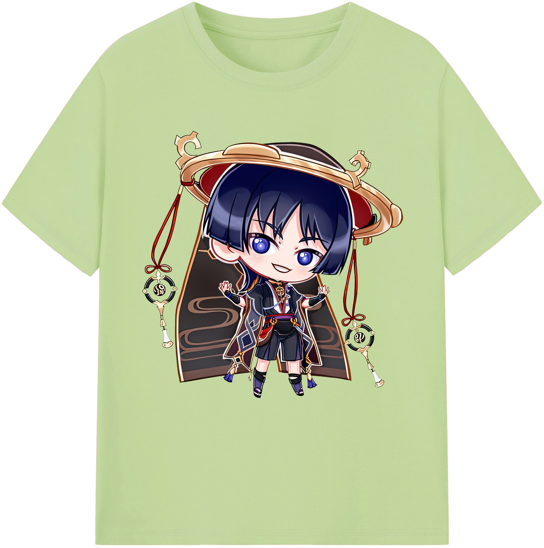 げんし神 さんペい genshin Sanpei 綿100％半袖Tシャツ（フロントプリント）